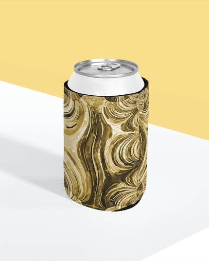Uzi Spiral Light Brown 12 oz Can Cooler Sleeve