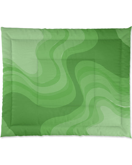 Greenie Meanie Wavey 104" × 88" Comforter
