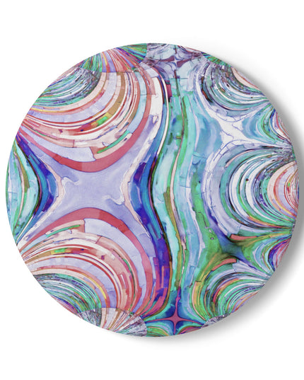 Uzi Spiral Pastels 4" x 4" Round Ceramic Coaster