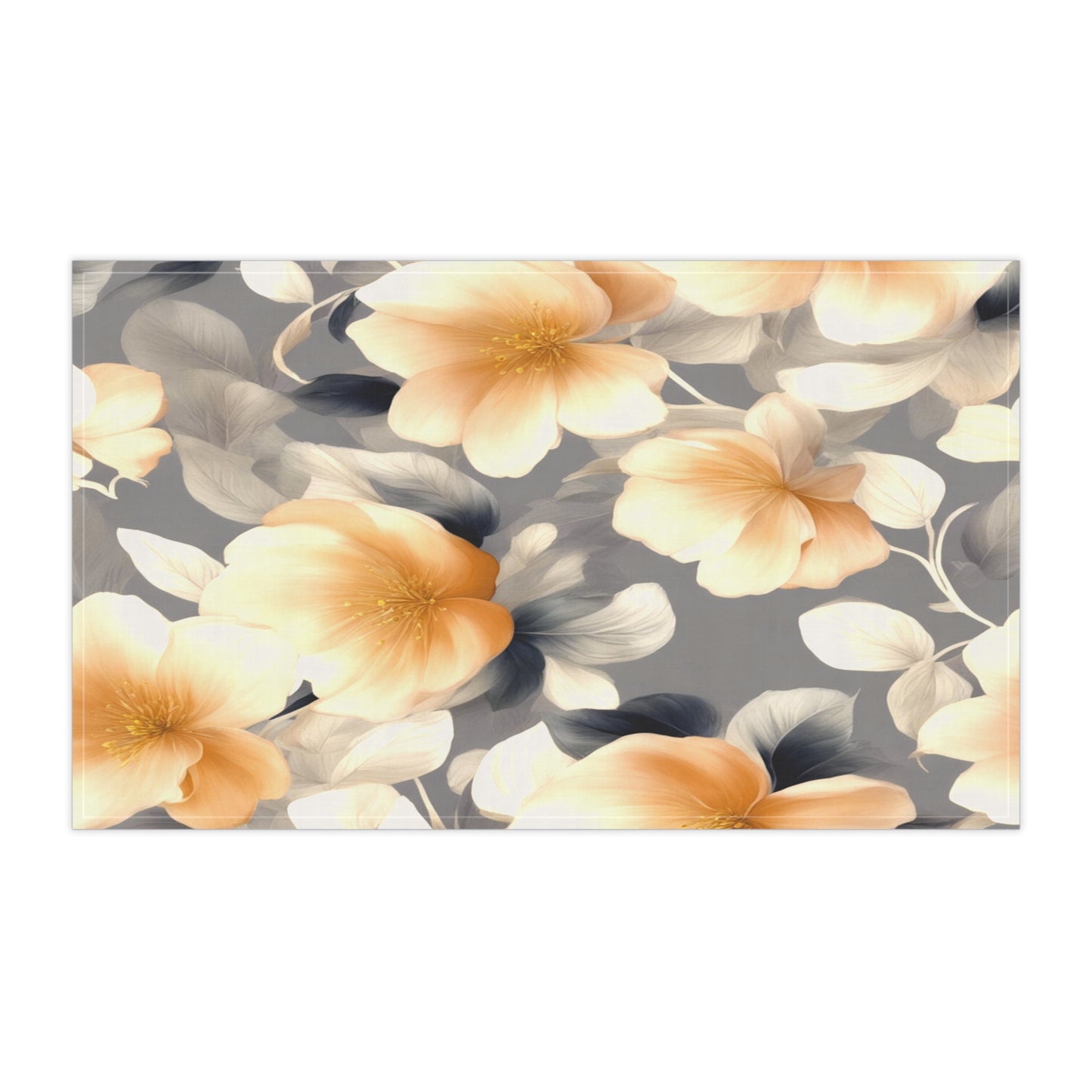 Soft Blossom Floral Bunch Tea Towels (cotton, poly), 18" x "30