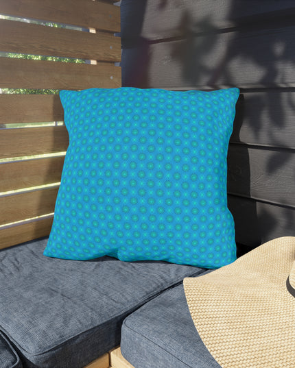 Light Blue Star-crossed Bodies 18" x 18" Outdoor Pillows