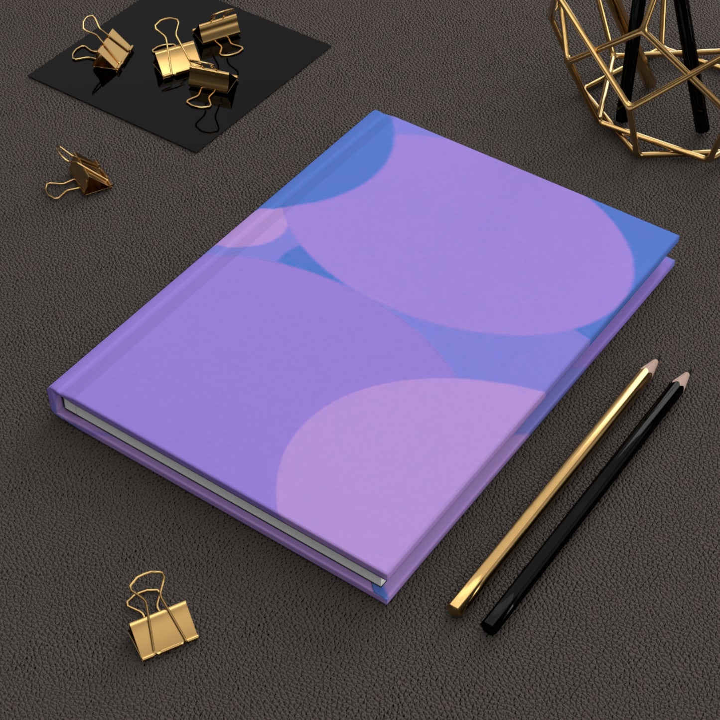 Pastel Purple Family Patches 5.75" x 8" Hardcover Journal Matte with 150 lined pages