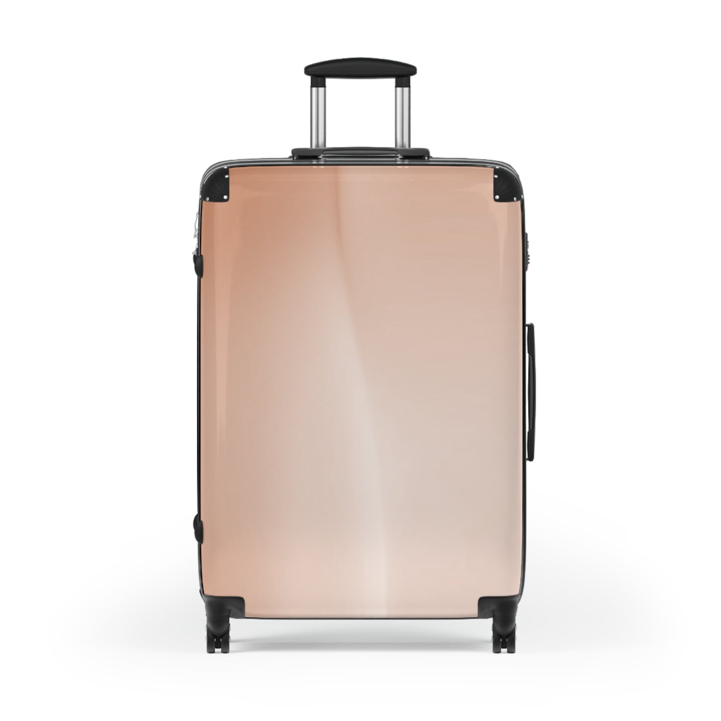 Soft Fade Large Suitcase with built in lock, 4 double-wheels, telescopic handle, and ABS back hard-shell