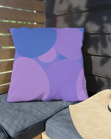 Pastel Purple Family Patches 20" x 20" Outdoor Pillow