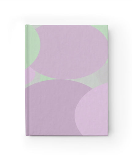 Pastel Lavender Purple and Soft Green Patches 5" x 7" Journal - 128 Blank pages