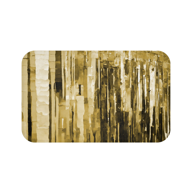 Striped Light Brown 34" x 21" Bath Mat