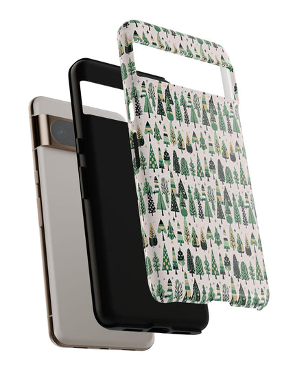 Mini Vintage Green Trees Google Pixel 8 Pro Tough Cases