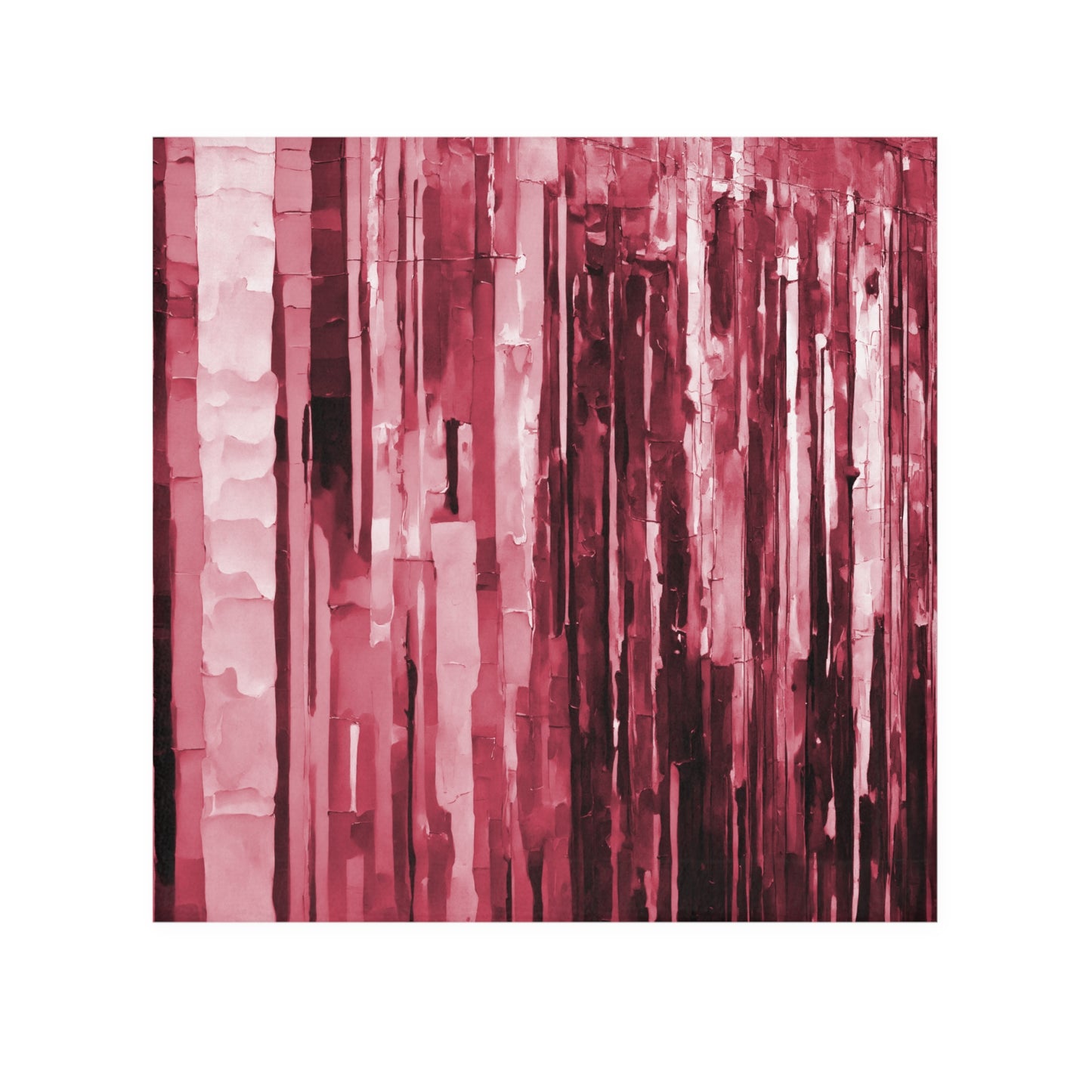 Striped Ruby Face Towel, 13" x 13"