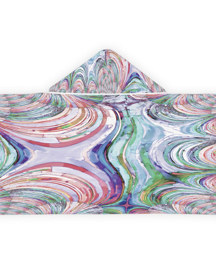 Uzi Spiral Pastels Youth Hooded Towel, 24" x 48"