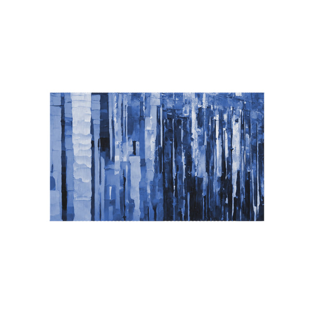 Striped Deep Blue 36" x 60" Outdoor Rug