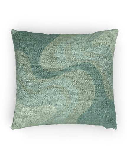 Mint Green Wavey Woven Pillow, 17" x 18"