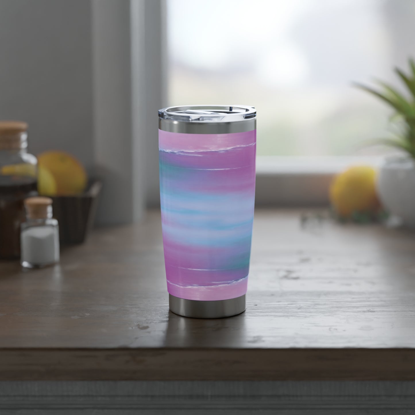 Dark Blue Green Sea Purple Fog Vagabond 20oz Tumbler