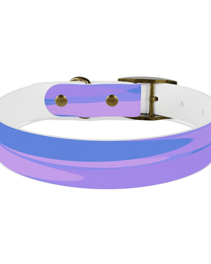 Pastel Purple Family Patches Medium Dog Collar