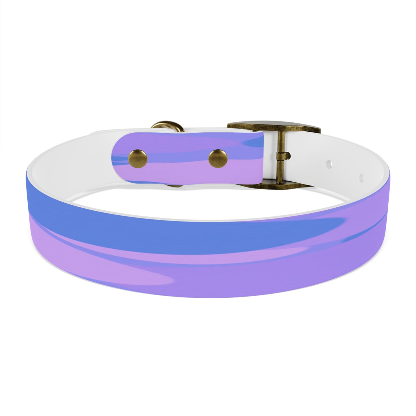 Pastel Purple Family Patches Medium Dog Collar