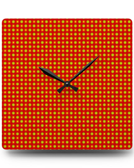 Late Evening Star-crossed Bodies Acrylic Wall Clock, Round or Square, 10.75" x 10.75"