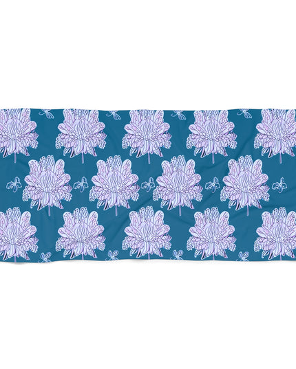 Lavender Floral Butterflies 30" x 60" Beach Towel