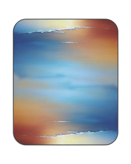 Blue Sea Red Orange Fog 61" × 51" Picnic Blanket
