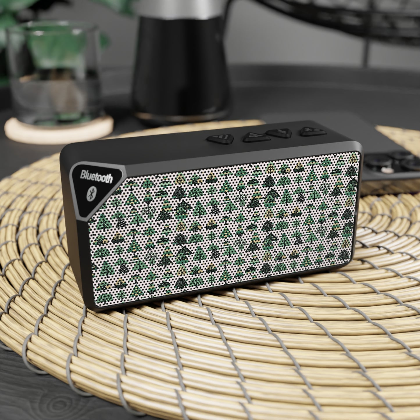 Mini Vintage Green Trees Jabba Bluetooth Speaker