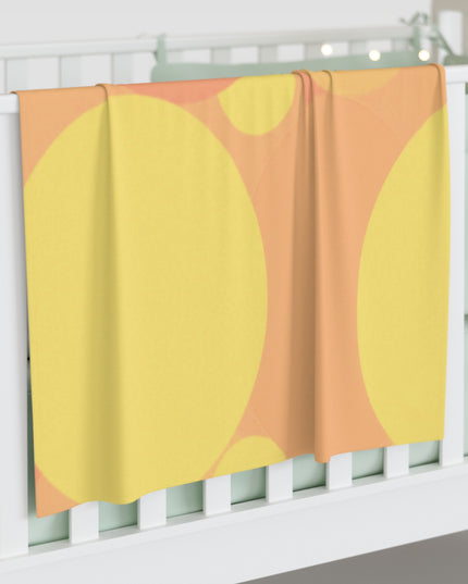 Pastel Bright Oranges Patches Baby Swaddle 30″×40″ Blanket