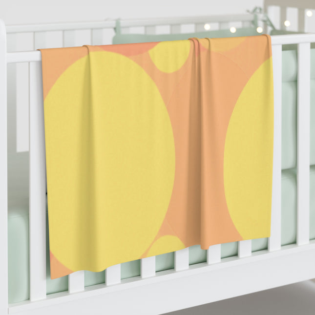 Pastel Bright Oranges Patches Baby Swaddle 30″×40″ Blanket