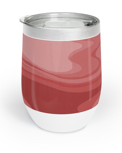 Power Red Wavey 12 oz Chill Wine Tumbler