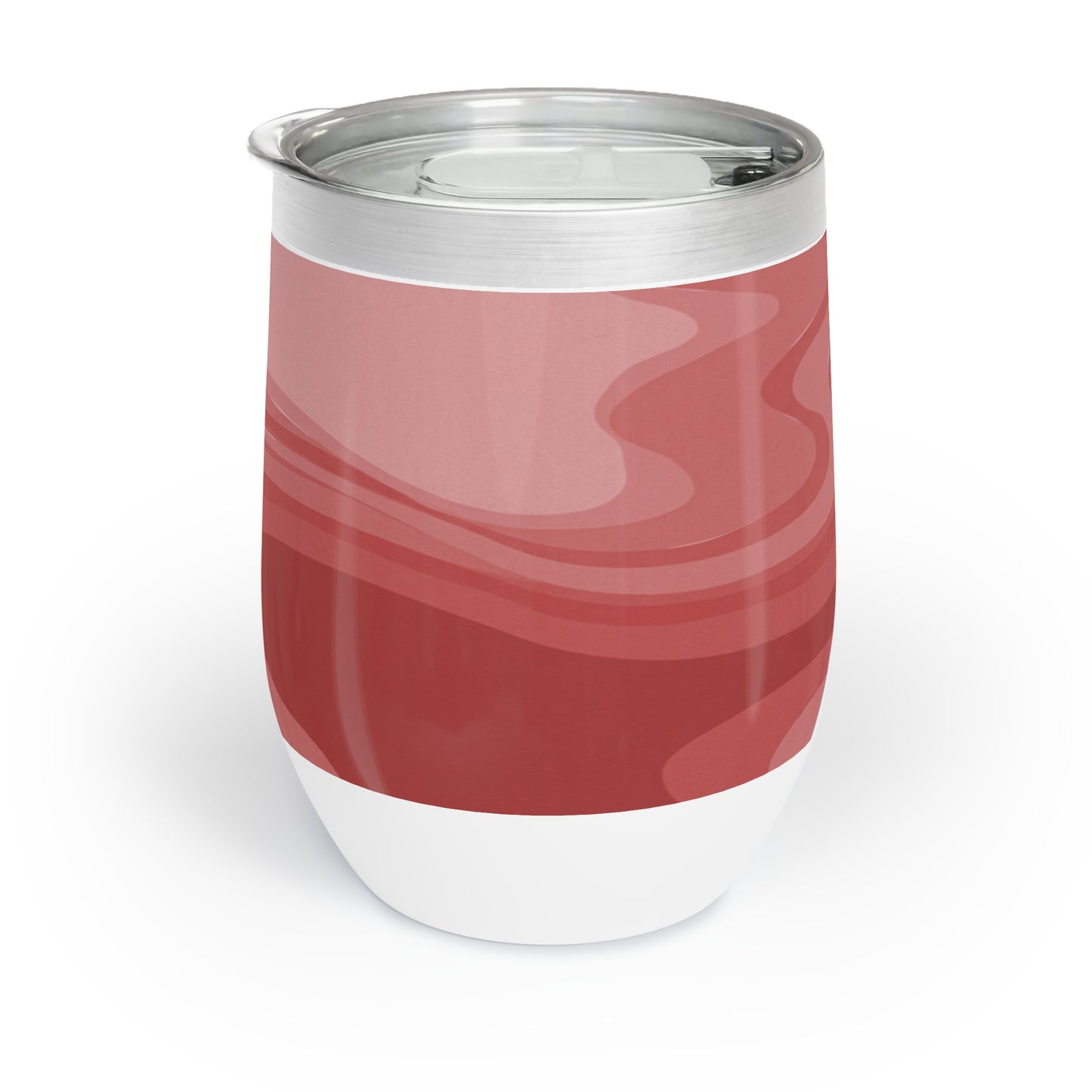 Power Red Wavey 12 oz Chill Wine Tumbler