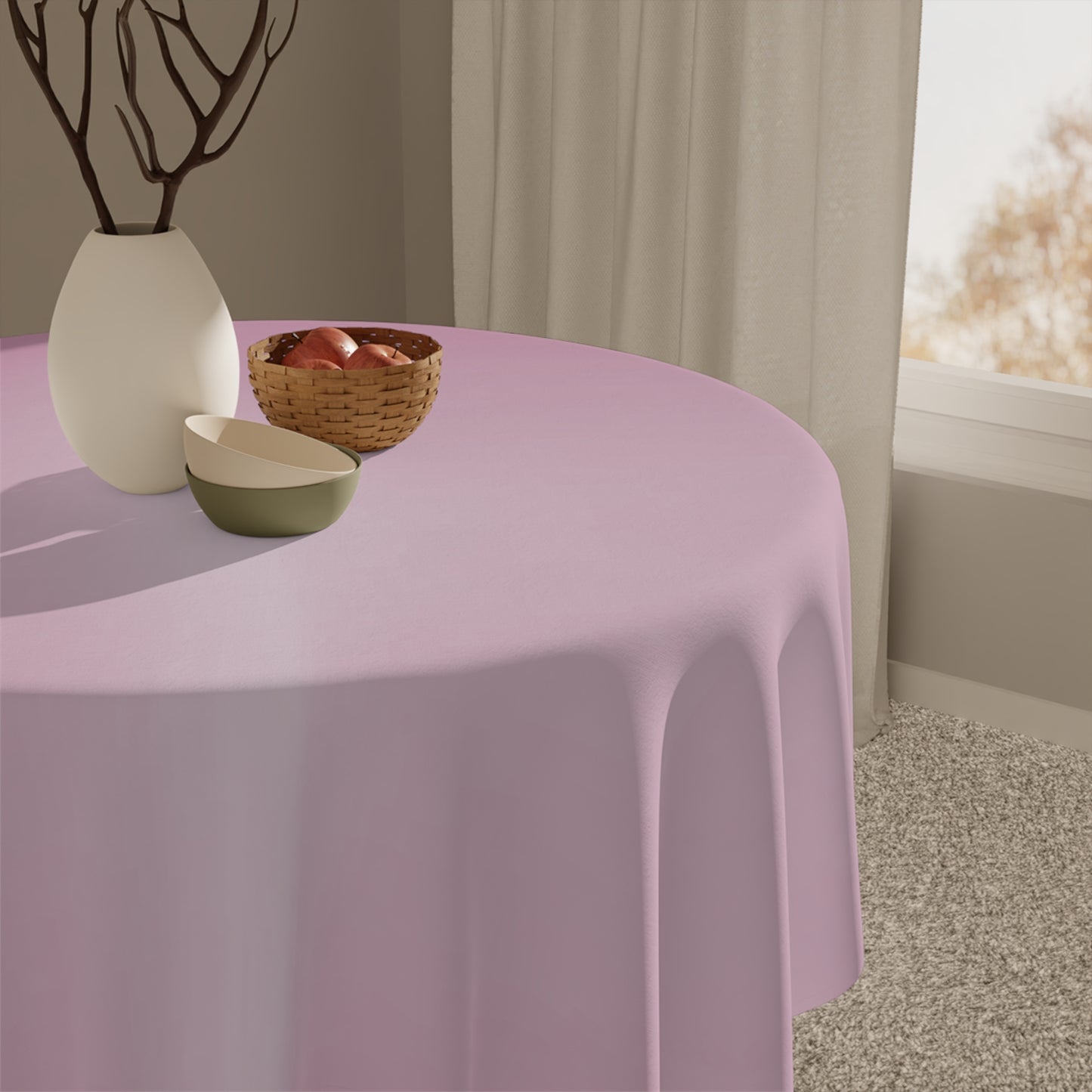 Pink Blush Fade Tablecloth, 55" x 55"