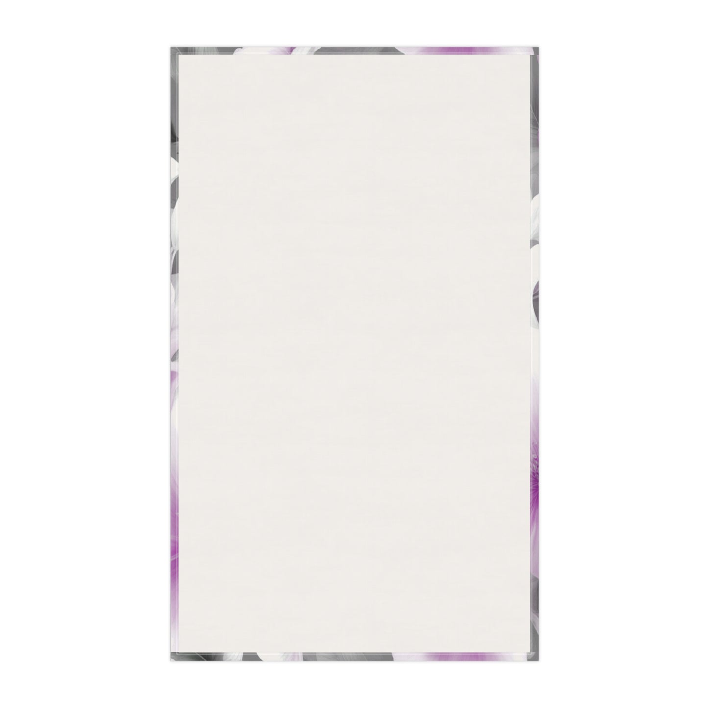 Purple Blossom Floral Bunch Tea Towels (cotton, poly), 18" x "30