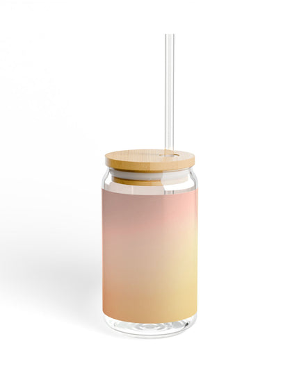 Hot Peach Fade Sipper Glass, 16oz