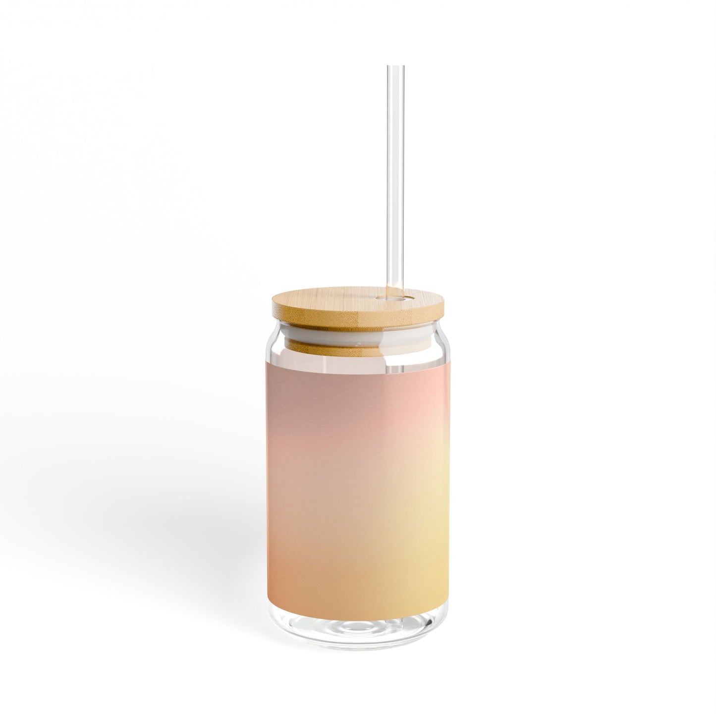 Hot Peach Fade Sipper Glass, 16oz