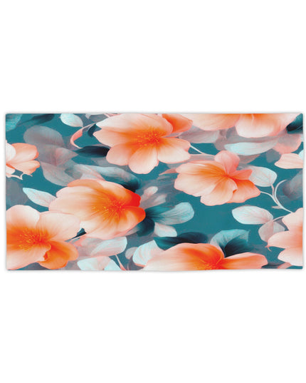 Orange Blossom Floral Bunch Beach Towel, 24" x 44"