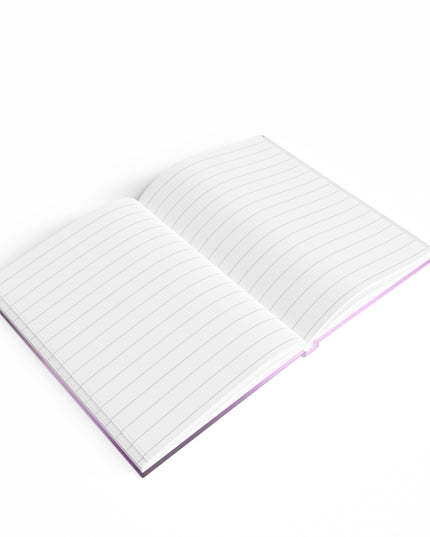 Dark Pink Sea Amethyst Fog 5" x 7" Journal - 128 Ruled Line pages