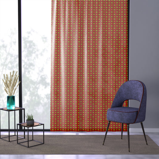 Late Evening Star-crossed Bodies Sheer Window Curtain, 50" x 84", partially transparent