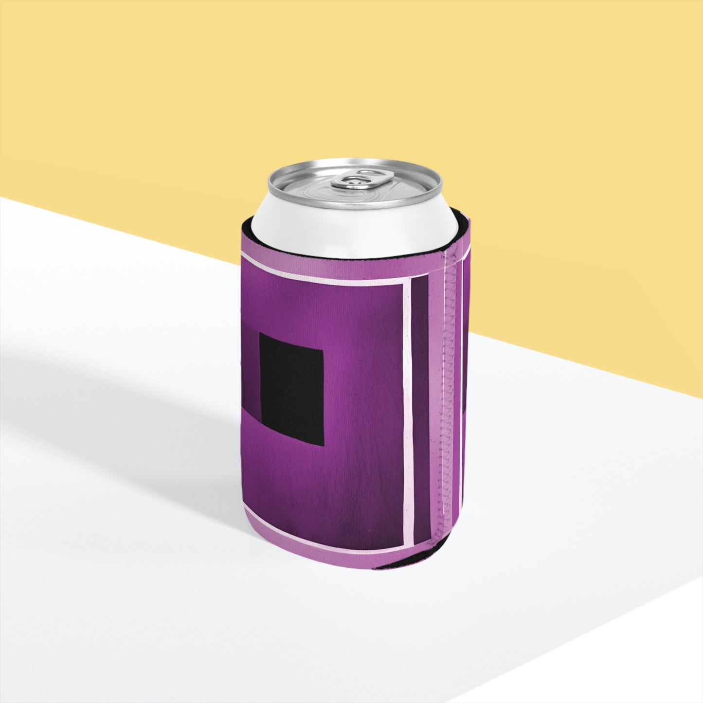 Magenta Shadow 12 oz Can Cooler Sleeve