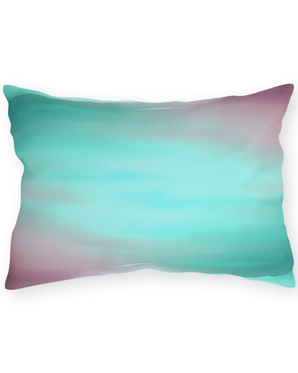 Green Sea Lavender Fog 20" x 14" Outdoor Pillow