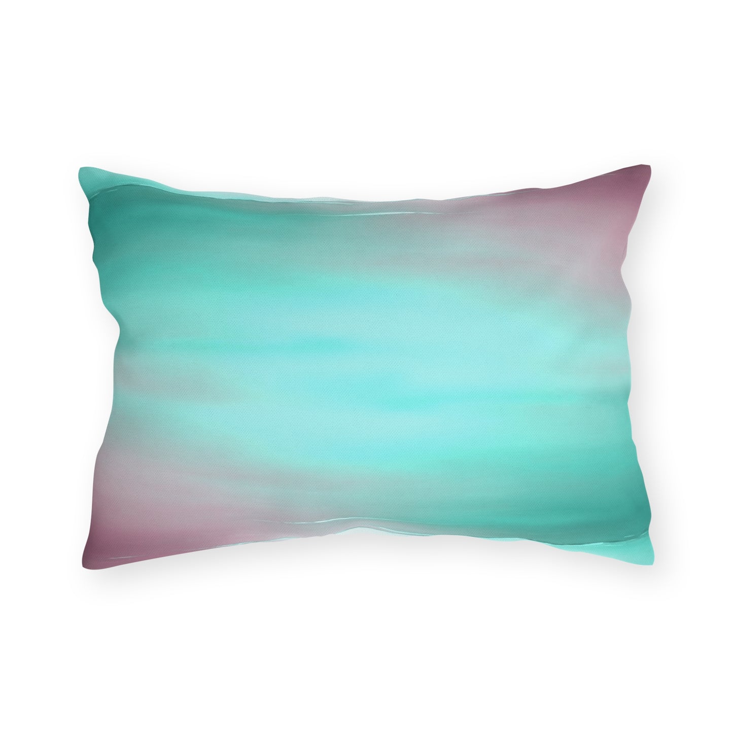 Green Sea Lavender Fog 20" x 14" Outdoor Pillow
