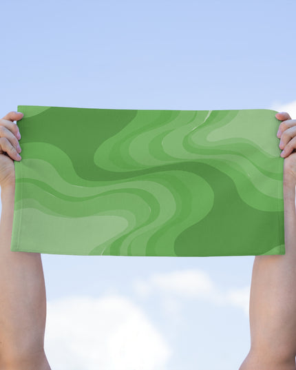 Greenie Meanie Wavey Rally Towel, 11" x 18"