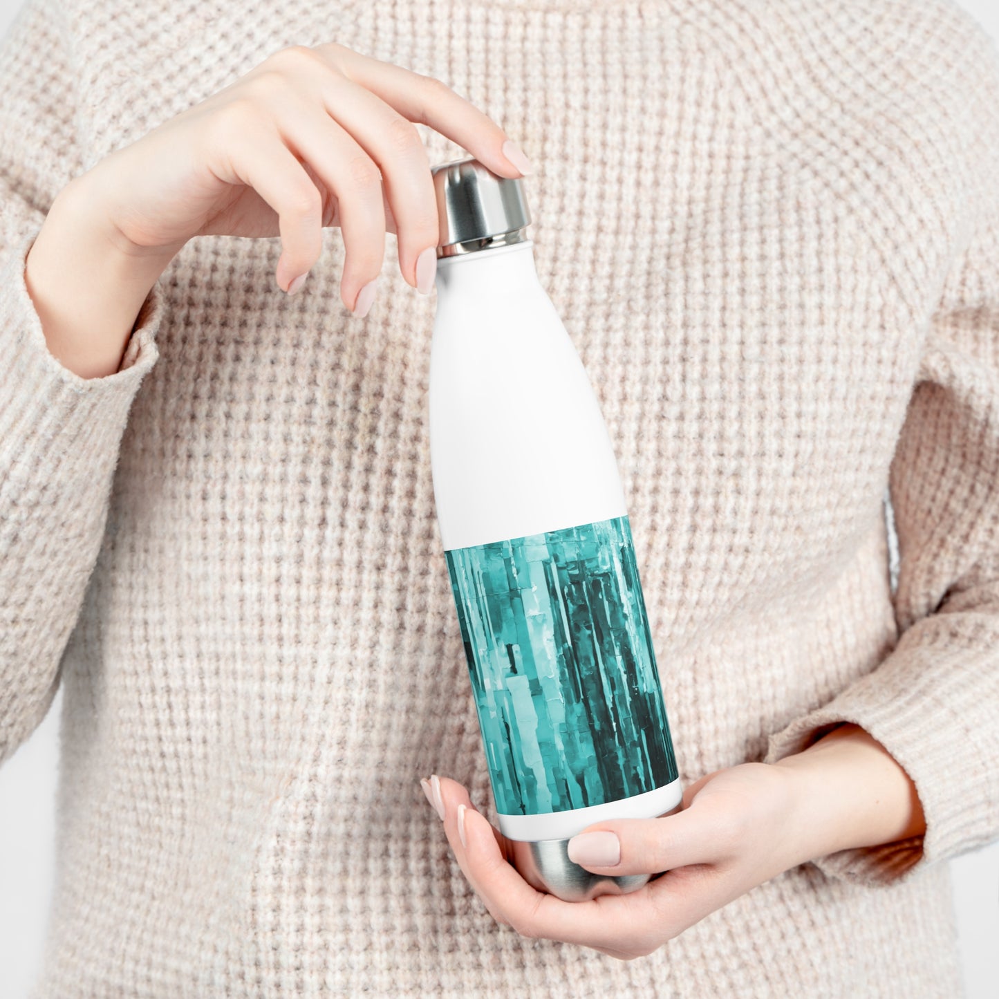 Striped Tif 20oz Insulated Water Bottle