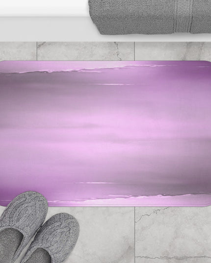 Dark Pink Sea Amethyst Fog 34" x 21" Bath Mat