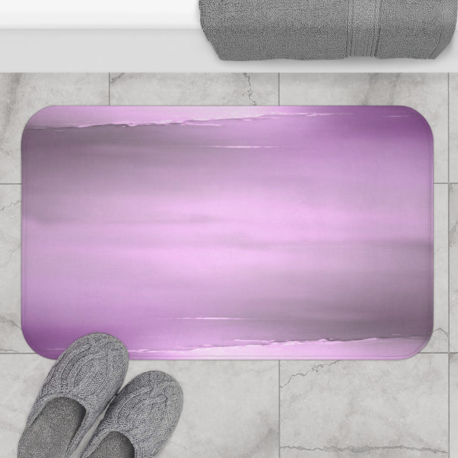 Dark Pink Sea Amethyst Fog 34" x 21" Bath Mat