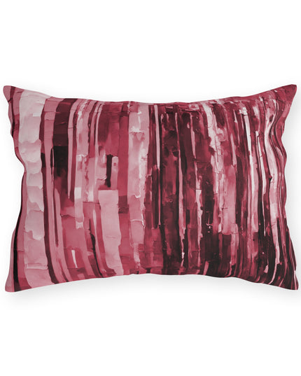 Striped Ruby 20" x 14" Outdoor Pillow