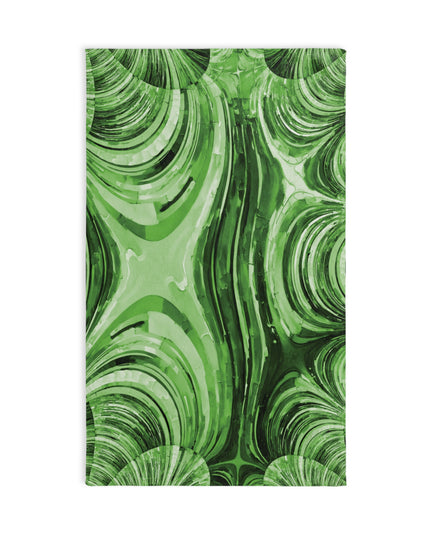 Uzi Spiral Mint Pastel Hand Towel, 16" x 28"