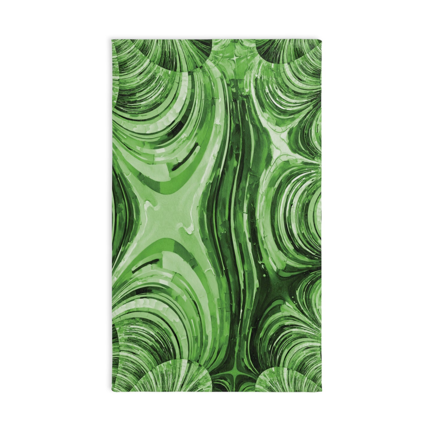 Uzi Spiral Mint Pastel Hand Towel, 16" x 28"