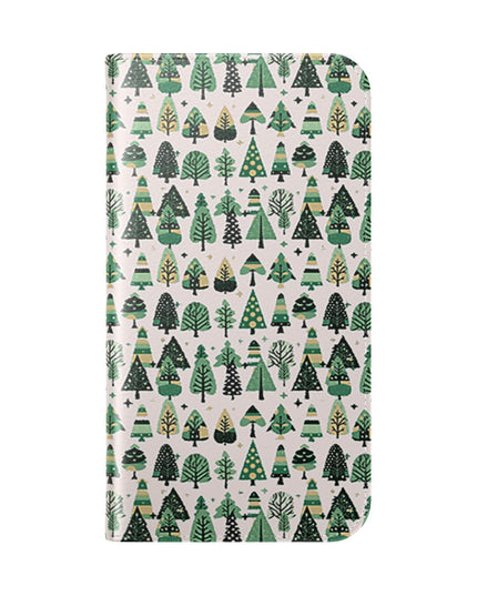 Mini Vintage Green Trees Flip Cases, Iphone 15