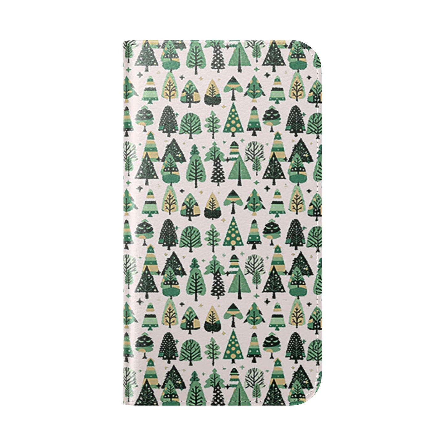 Mini Vintage Green Trees Flip Cases, Iphone 15
