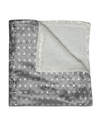Desaturated Star-crossed Bodies Crushed Velvet Blanket, 50" x 60"