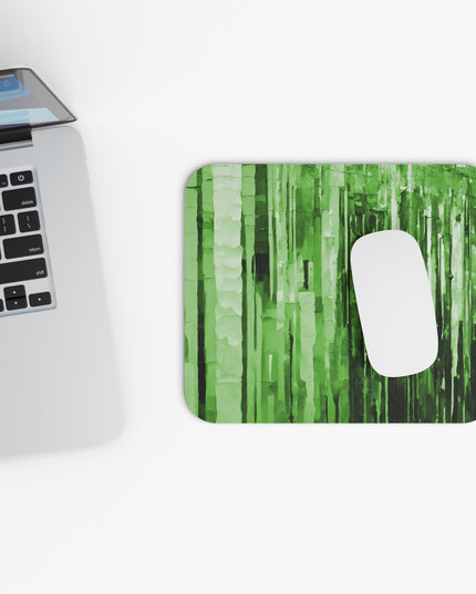 Striped Mint Pastel Mouse Pad, 9" x 8" Rectangle