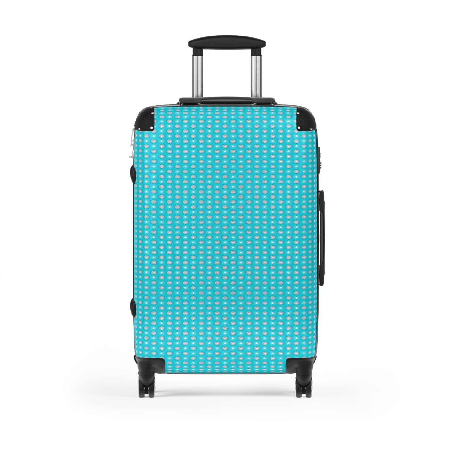 Tif Green Star-crossed Bodies Medium Suitcase with built in lock, 4 double-wheels, telescopic handle, and ABS back hard-shell