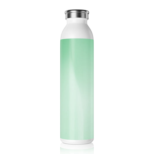 Mint Fade Slim Water Bottle, 20 oz White