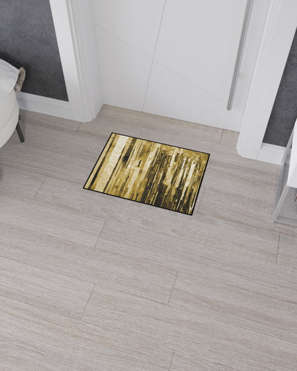 Striped Light Brown 18" x 24" Heavy Duty Floor Mat